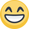 Grinning Face With Smiling Eyes emoji on Facebook
